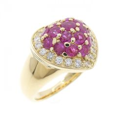 K18 ルビー1.30ct ダイヤ0.55ct デザインリング 13号 - メルカリ