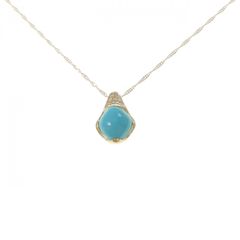 美品】トルコ AGAD トルコ石 ダイヤモンド 18K ネックレス - メルカリ