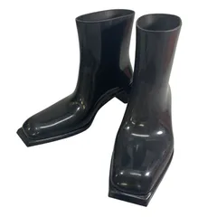 アクネストゥディオス アンクルブーツ ラバー ロゴ ブラック レディース サイズ38 AD0682 Acne Studios 約24.0cm【AFD12】のサムネイル