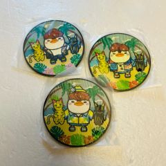 鬼 本成寺 鬼踊り 缶バッジ 5種セット 赤鬼 青鬼 黄鬼 緑鬼 黒鬼
