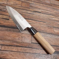 未使用】 業務用出刃包丁 雪藤 刃渡り15cm - メルカリ