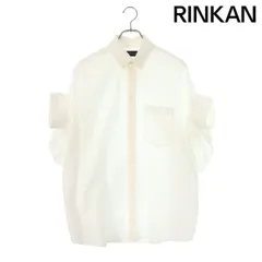 バレンシアガ  834033 TNM60 ロゴ刺繍変形スリーブ半袖シャツ レディース 36のサムネイル