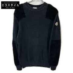 MONCLER　モンクレール　21年製 girocollo tricot コットン ロゴパッチ ニット　Sのサムネイル