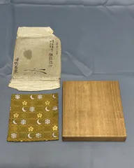 DM21 土田友湖 古帛紗 茶帛紗 共箱 千家十職 袋師 袱紗 茶道具のサムネイル