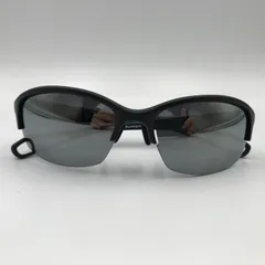 ■Zoff スポーツサングラス ハーフリム ミラーレンズ ブルー ブラック 韓国製 ランニング用のサムネイル