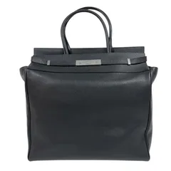 サンローラン SAINT LAURENT マンハッタンN/Sトートバック 757302 ブラック/ホワイト シルバー金具 カーフレザー メンズ トートバッグのサムネイル