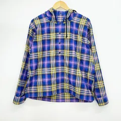 BEAMS ビームス ワイドフィット リフレクター チェック フードシャツ アノラック Ks5-50のサムネイル