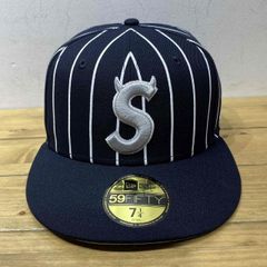 Devil S Logo New Era® ストライプキャップ 7 3/8 - メルカリ
