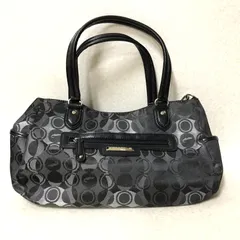 D412 CROCODILE クロコダイル ハンドバッグ キャンバス 2way 黒 264651285のサムネイル