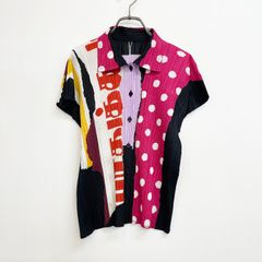 プリーツプリーズ イッセイミヤケ PLEATS PLEASE 半袖 柄 シャツ
