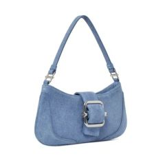 OSOI BELTED BROCLE ハンドバッグ ホーボー サックスブルー - メルカリ