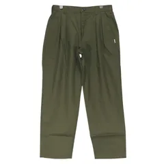 新品 WTAPS ダブルタップス 23AW TRDT1802/TROUSERS/CTPL.TWILL 232TQDT-PTM06 2タック トラウザーズ コットン ポリエステル ツイル オリーブドラブ パンツ ボトムス サイズ01(S) Juneのサムネイル