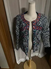 パターン刺繍ジャケット