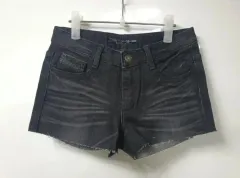 レディース デニムハーフパンツ ショートパンツ ダメージ ダメージデニム