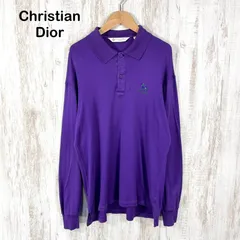 90s Christian Dior ヴィンテージ クリスチャンディオール ゴルフロゴ刺繡 ポロシャツ パープルのサムネイル