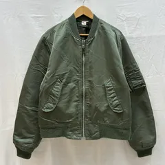 ヴィンテージ USA製 IDEAL ジッパー ナイロン MA-1 ボンバー フライトジャケット ミリタリー メンズ L ISItems【USED】【古着】【中古】50160792のサムネイル
