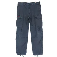 WTAPS ダブルタップス 13AW JUNGLE.STOCK/TROUSERS.COTTON.SATIN 132GWDT-PTM06 ジャングル ストック トラウザーズ コットン サテン ネイビー カーゴ パンツ ボトムス サイズ2(M) Juneのサムネイル