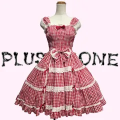 旧タグ【Angelic Pretty】ギンガムシャーリングジャンパースカートのサムネイル