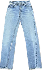 80s USA製 Levi's 501 REDLINE 赤耳 W27 リペア有 アイスブルーのサムネイル