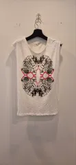 マージュ プリント 装飾 コットン Tシャツのサムネイル