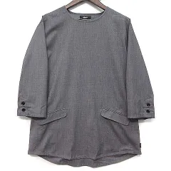 グラム glamb テーラード プルオーバー シャツ 七分袖 Tailored Pullover SH グレー M GB0222/SH07