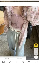 シャツ チェック柄 ピンクのサムネイル