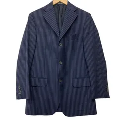 Salvatore Ferragammo/サルヴァトーレフェラガモ/ストライプ3Bシングルジャケット/ネイビー/サイズ48/B/メンズ/RS1548のサムネイル