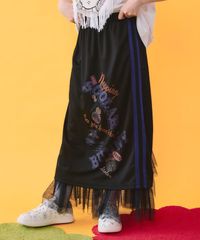 isScoLar（イズスカラー）562224：花柄シフォン×花柄生地 3D風パンツ