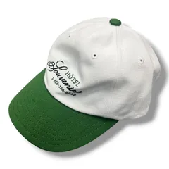 参考上代19,800円 未使用品 A.P.C.×JJJJound Hotel Souvenirs Cap ホテルスーベニアーズキャップ 帽子 野球帽 アーペーセー ジョウンド コラボ ホワイト グリーンのサムネイル