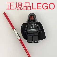 正規品 中古 LEGO レゴ スターウォーズ  ミニフィグ　ダース・モール　おまけ付き N0-374 ※STARWARS　フード　武器　ライトセーバー　オールドレゴ　7151 361のサムネイル