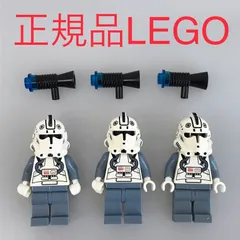 正規品 中古 LEGO レゴ スターウォーズ  ミニフィグ　3個　まとめ売り　おまけ付き N0-365 ※STARWARS　クローン・トルーパー　パイロット　オールドレゴ　7259 361のサムネイル