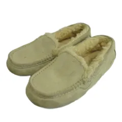 アグ UGG アンスレー ANSLEY ムートンモカシン スリッポン スエード ボア ロゴ US6 23cm グレー 3312 /XZ ■GY18のサムネイル
