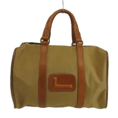 ランセル LANCEL ボストンバッグ ハンドバッグ ナイロン レザー ロゴ 茶色 ブラウン /XZ ■GY18のサムネイル