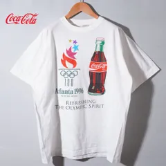90s コカコーラ Coca-Cola Tシャツ XL ホワイト 1996年製 アテネオリンピック アテネ五輪 ヴィンテージ Vintage オーバーサイズ ビッグシルエット プロモT ヴィンテージT スーベニアT 古着 T186