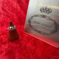 Georg Jensen ジェンセン ダブルハートリング 約12号 箱付き - メルカリ
