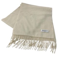 新品 BALMAIN バルマン マフラー カシミヤ100 緑 グリーン タグ付