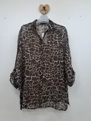 新ウー スカイスカイ オーバオーバーサイズ シフォンシャツ99新品のサムネイル