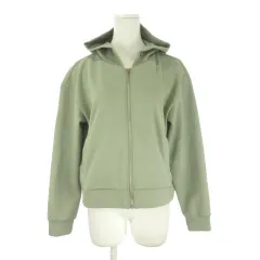 ローラアシュレイ LAURA ASHLEY ジップパーカー M 緑 グリーン フード付き ジップアップ 長袖 /AO11 ■ECC005のサムネイル