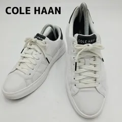 コールハーン COLE HAAN グランドシリーズ レザースニーカー 24.5cm 25.0cm US7M 白 ホワイト 黒 ブラック 本革 C39024 ローカット コートシューズ スポーツ カジュアル ビジネス メンズ 美品 中古 hws02668のサムネイル