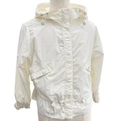 MONCLER フード付きブルゾン ホワイト - メルカリ