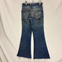 70s Levi's ORANGE TAB 684 Top Button Back 4 Flare Bottom Jeans Denim Cut-off W28 BORO (ragged/tattered) 08060617 01