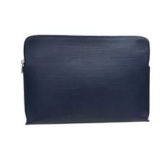ロエベ LOEWE アナグラムクラッチバッグ ネイビー レザー メンズ クラッチバッグのサムネイル