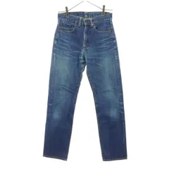 BLUE BLUE ブルーブルー 日本製 ストレートデニムパンツ w26 ブルー レディース 古着のサムネイル