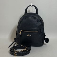 美品】COACH コーチ ミニリュック レザー ブラック ゴールド金具