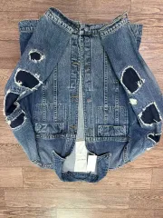 Helmut Lang デニムジャケット デニムジャケット ダメージ ウォッシュのサムネイル