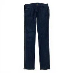 13f6 E GUCCI グッチ ロゴ刺繡 スキニーデニムパンツ 虹 レインボー 310228 XD051 サイズ38 濃紺 レディース 女性用u02tのサムネイル