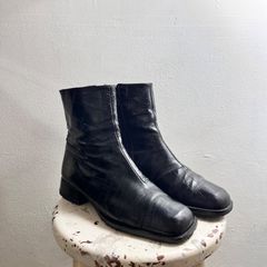 USA製ペコスウエスタンブーツ レザー黒PECOS 古着 - メルカリ