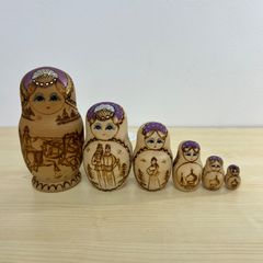 マトリョーシカ 10ピースセット 木製 ロシア民芸品 - メルカリ
