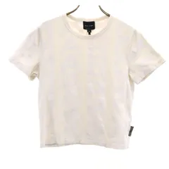 MARC JACOBS マークジェイコブス ポルトガル製 総ロゴ 半袖 Tシャツ M アイボリー レディース 古着のサムネイル