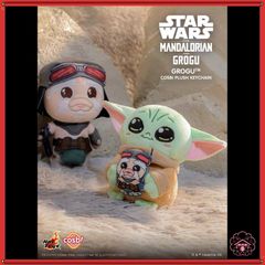 스타워즈 HOTTOY COSBI 만다롤리안&그로구 봉제인형 마스코트 키홀더 핫토이즈 코스비 해외 한정 정규품 GROGU